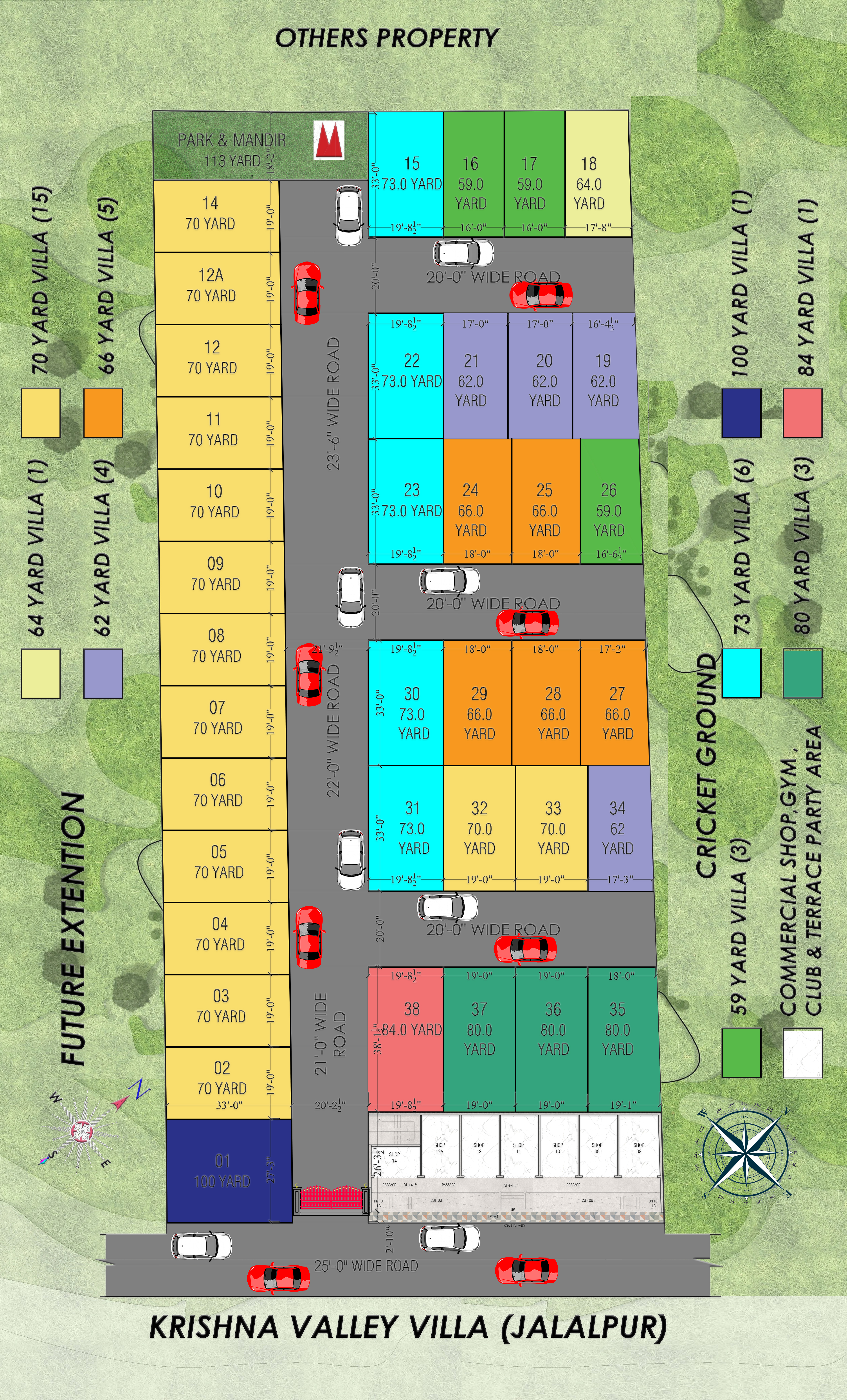 Krishna Valley Villa Site Plan 
