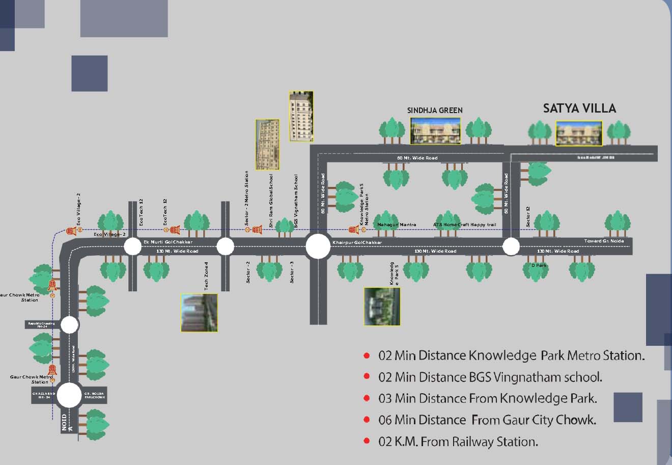  Satya Villas location map 