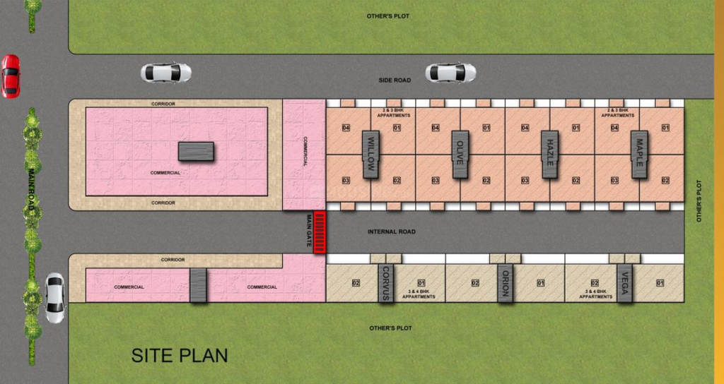 Twin Celestial Site Plan 